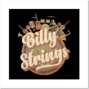 Top Merch Of Billy Strings // Music Tour Vintage Retro Style Posters and Art